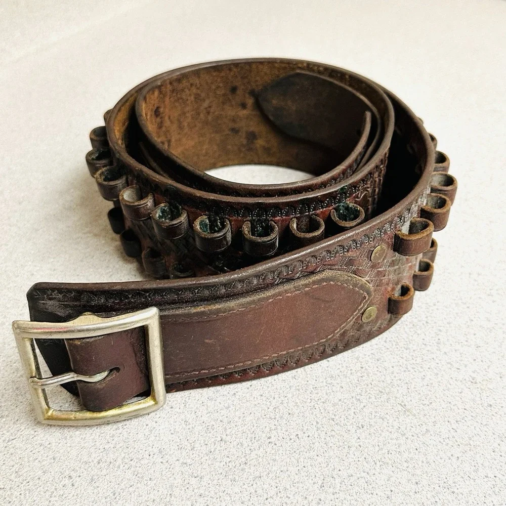 Eubanks Idaho Leather Gun & Ammo Belt Holster 46